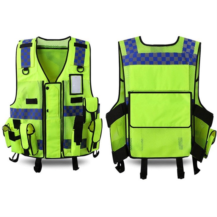 Enhanced Visibility Reflective Police Safety Vest