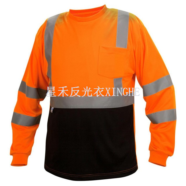 Hi-Viz Black Bottom Long Sleeve T-Shirt